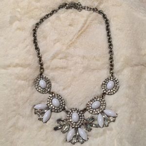 J Crew statement rhinestone necklace